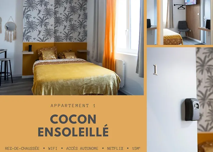 Citizenhouse Anzin - 4 Studios - 15 A 36M2 - Jardin - Terrasse - Acces Autonome - Wifi - Netflix