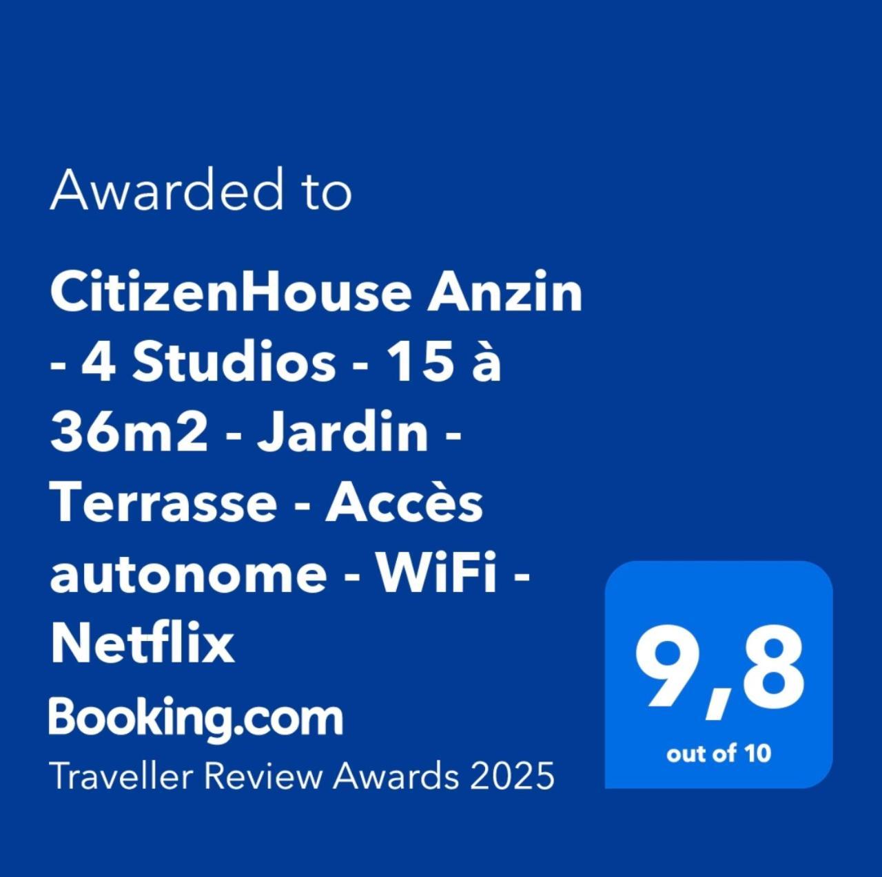 Apartment Citizenhouse - 4 - 15 A 36m2 - Jardin - Terrasse - Acces Autonome - Wifi - Netflix Anzin